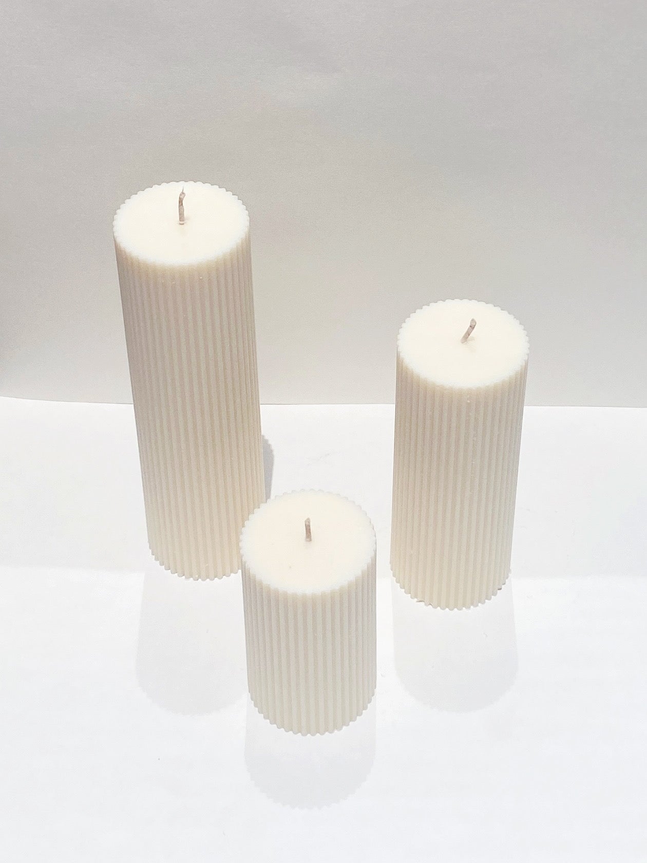 Wide Pillar Set - Ivory