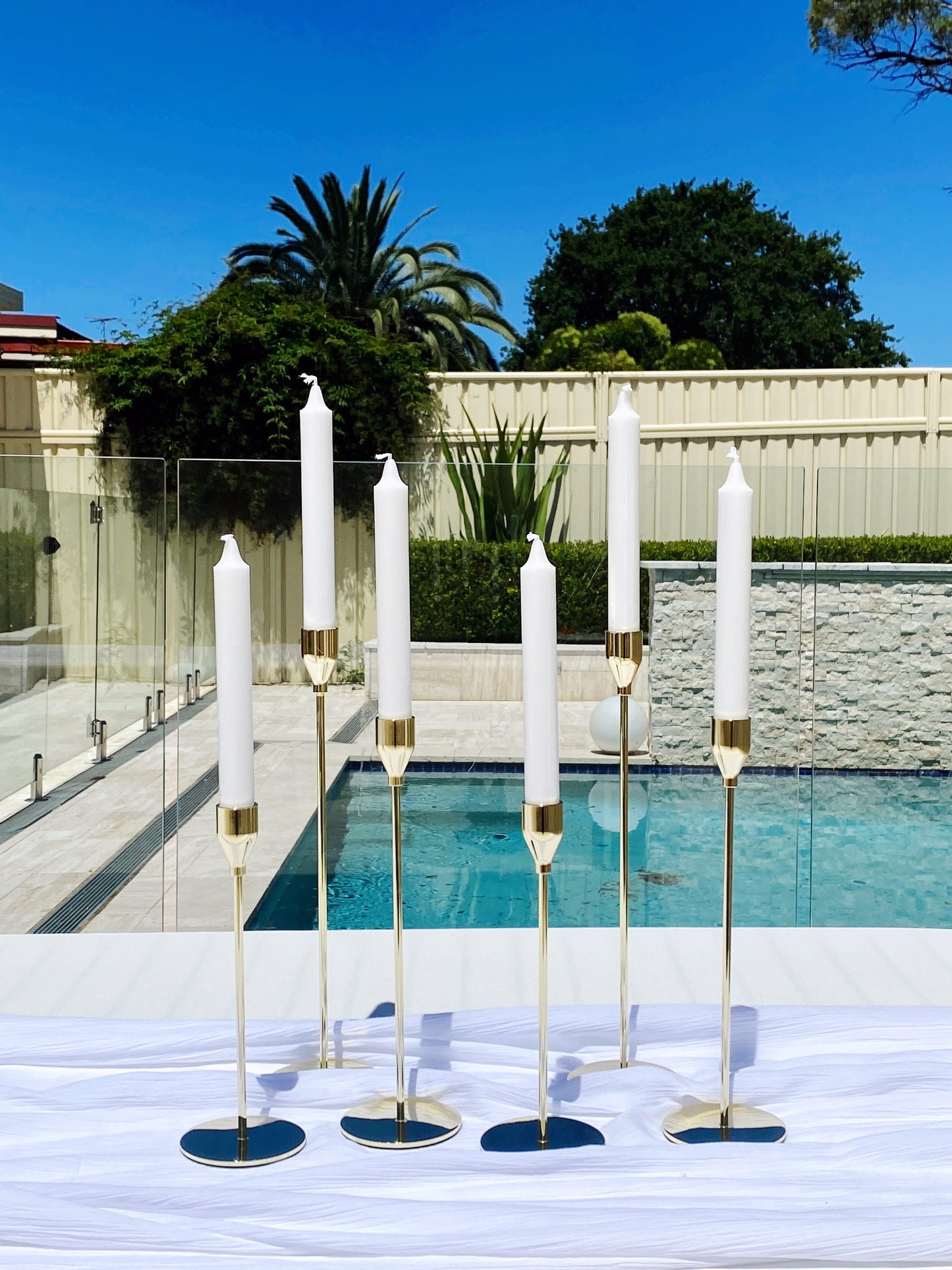 Candlestick set - Gold