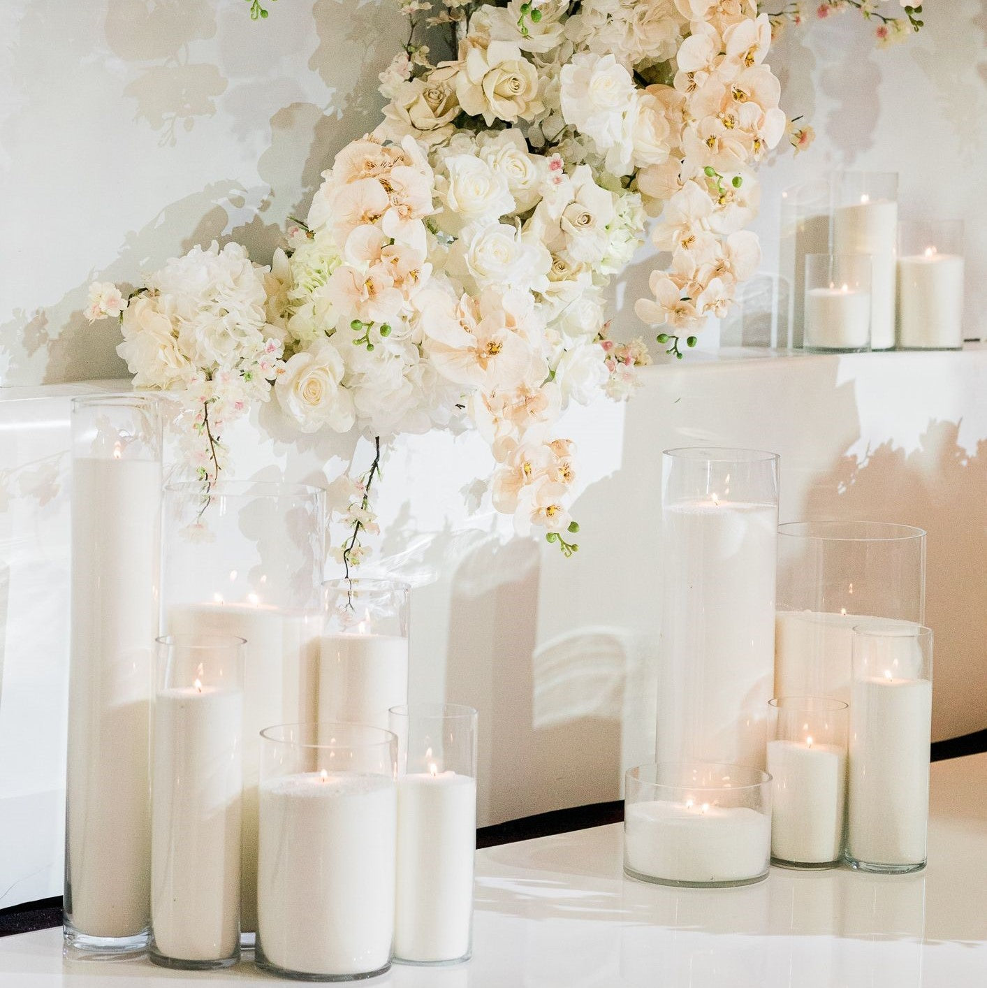 Hire Large Cylinder Floor Candles