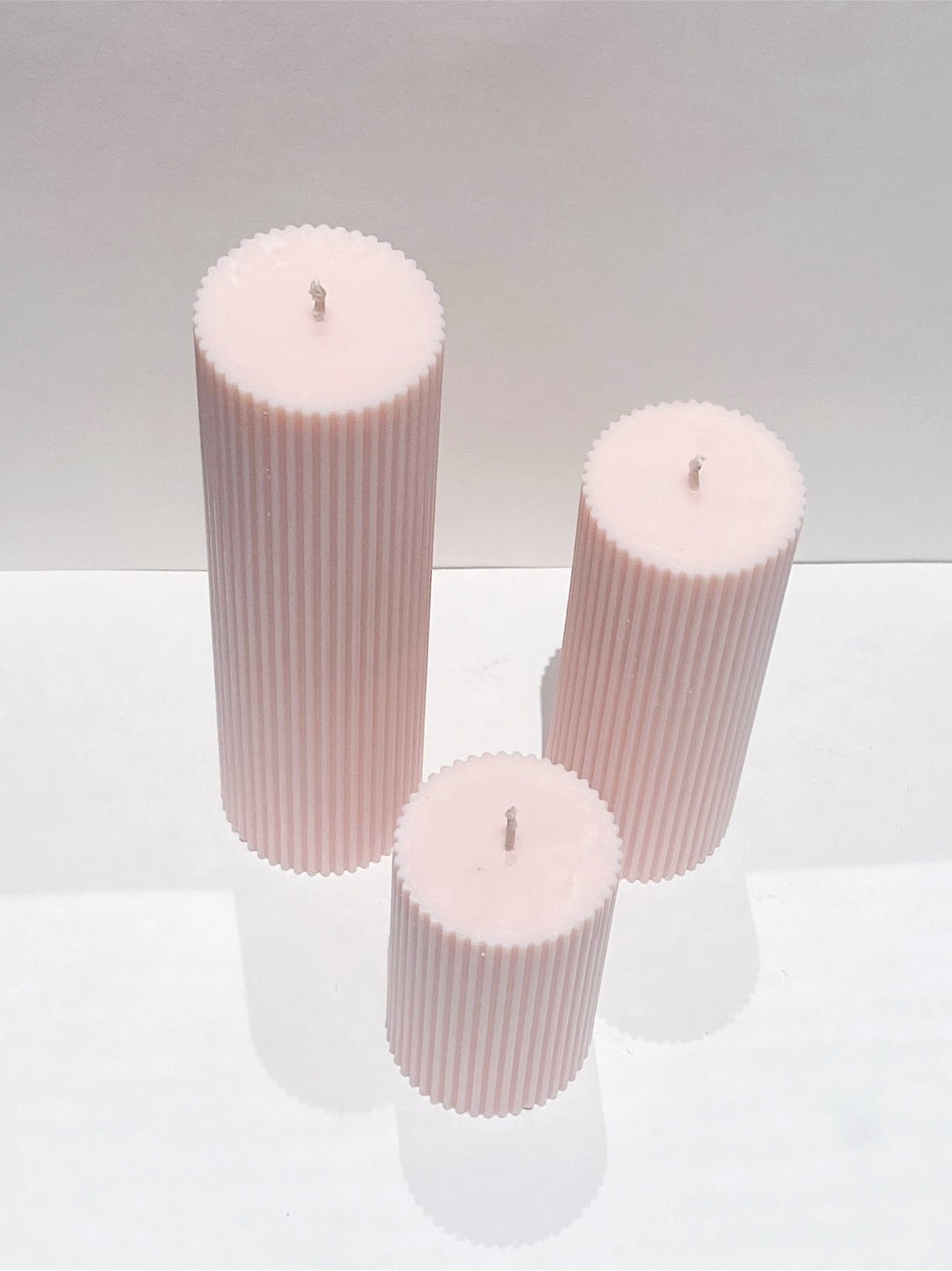 Wide Pillar Set - Blush Pink