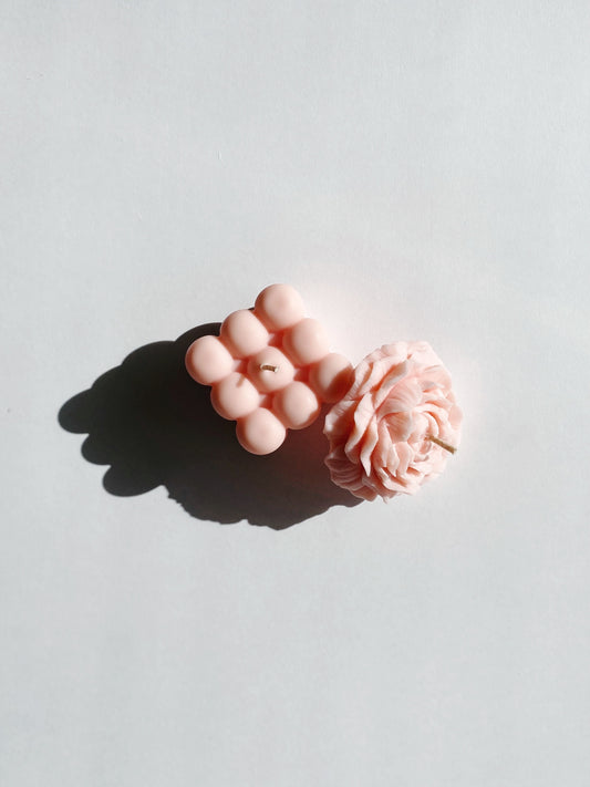 Bubble & Peony Flower - Blush Pink