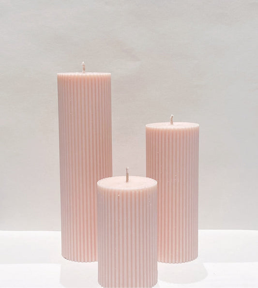 Wide Pillar Set - Blush Pink