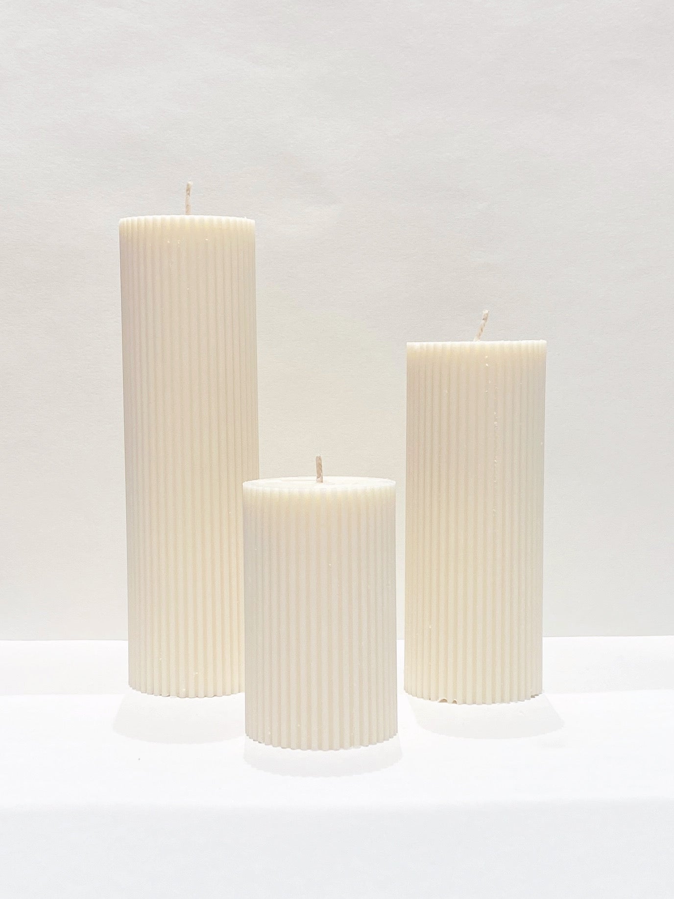 Wide Pillar Set - Ivory